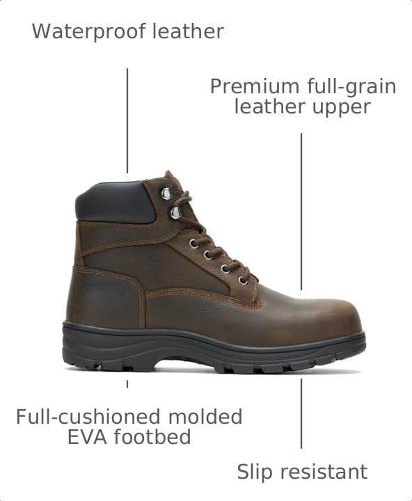 Image of Wolverine Carlsbad Waterproof 6 inch Steel Toe Work Boot