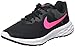 Nike Damen Revolution 6 Road Running Shoe, Black/Hyper Pink-Iron Grey, 40.5 EU