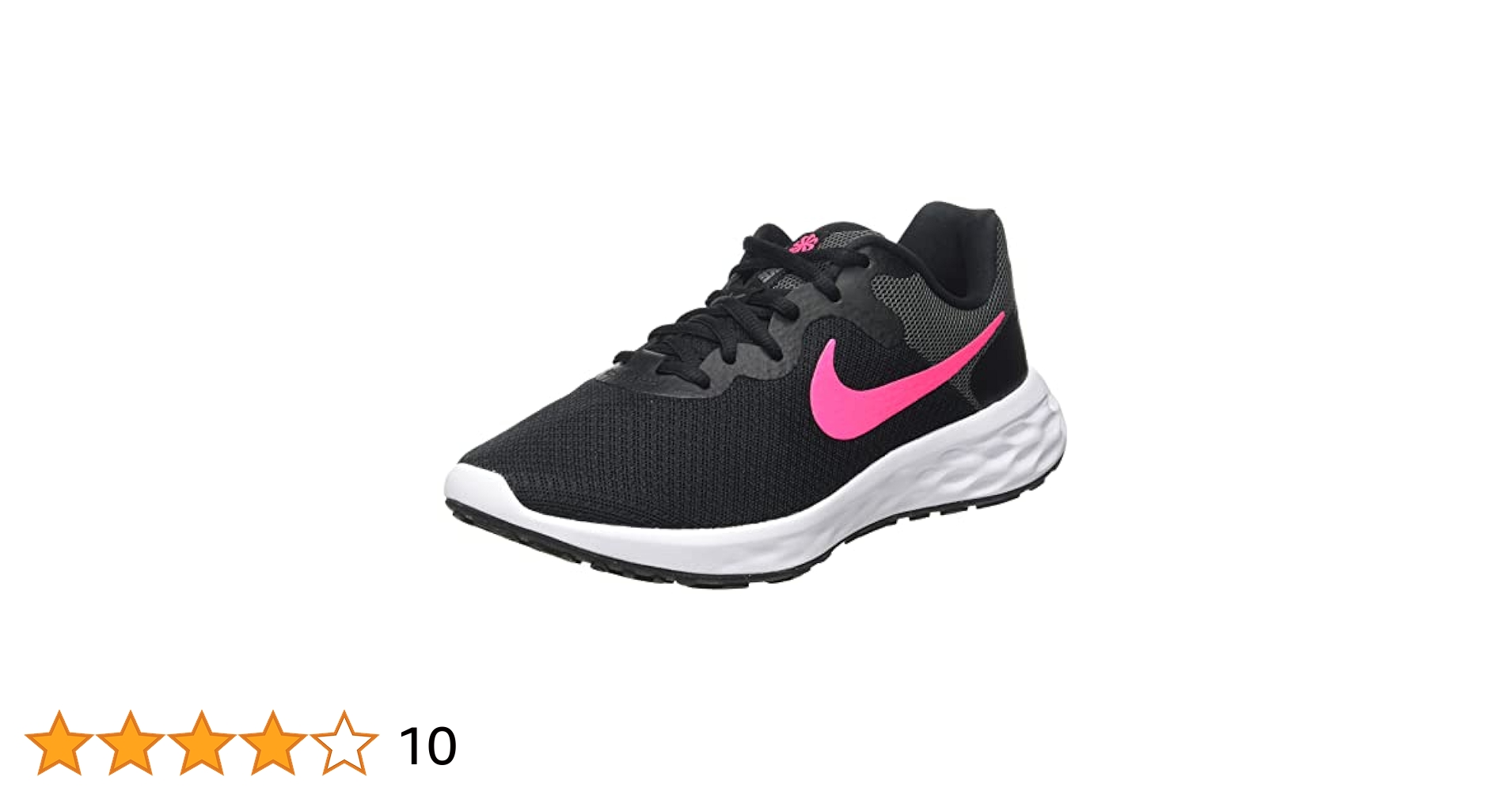 NIKE Women's W Revolution 6 Nn Running Shoe, black/hyper
