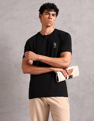 Image of U.S. Polo ASSN. Mens OEE12 Comfort Fit Pure Cotton Lounge T-Shirt