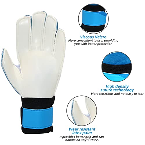 PolyMath Football Goalkeeper Gloves, Youth Adult Goalie Gloves with Finger Spines to Give Protection to Prevent Injuries, Size 5/6/7/8/9/10 - Image 4