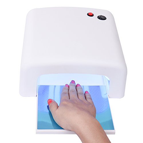 Makartt 36W Nail Dryer Gel Curing UV Nail Lamp with Sliding Tray and 4 Pcs Nail Bulbs