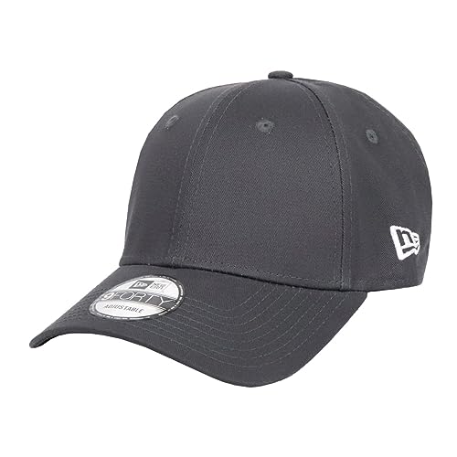 [ニューエラ] 無地 キャップ NewEra 9FORTY 99HeadwearShopステッカー付き メンズ レディース ベースボールキャップ 帽子 サイドロゴ グラファイト 濃いグレー [並行輸入品]の商品画像（Amazon）