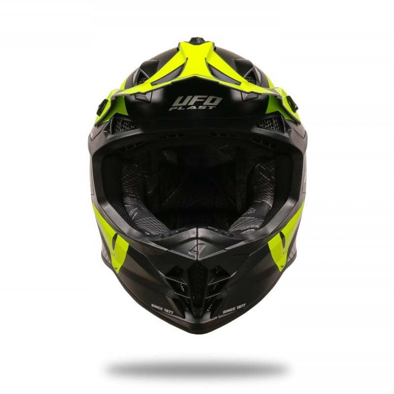 UFO PLAST CASCO INTREPID NERO/GIALLO M
