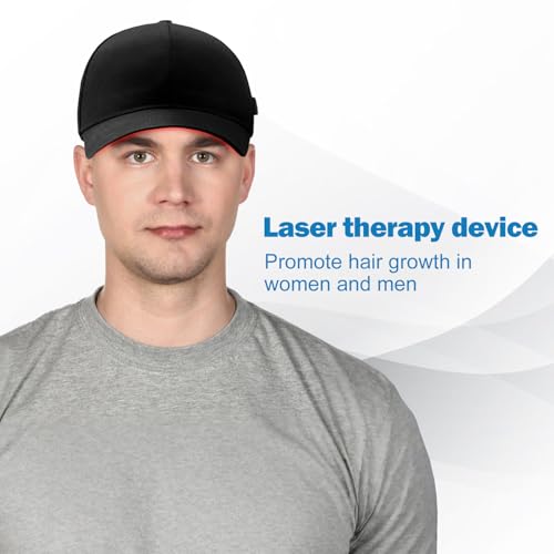Image of Laser Cap,Hair Loss Thinning & Alopecia Treatment for Men Women | Red Light Therapy for Hair Growth,FDA Cleared Laser Hair Growth Cap,Wavelength 650nm,Full scalp laser coverage