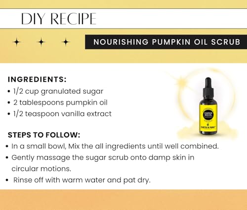 Image of Earth N Pure Pumpkin Seed Oil (Kaddu Oil) Cold Pressed, Natural and Therapeutic Grade - 30 ml