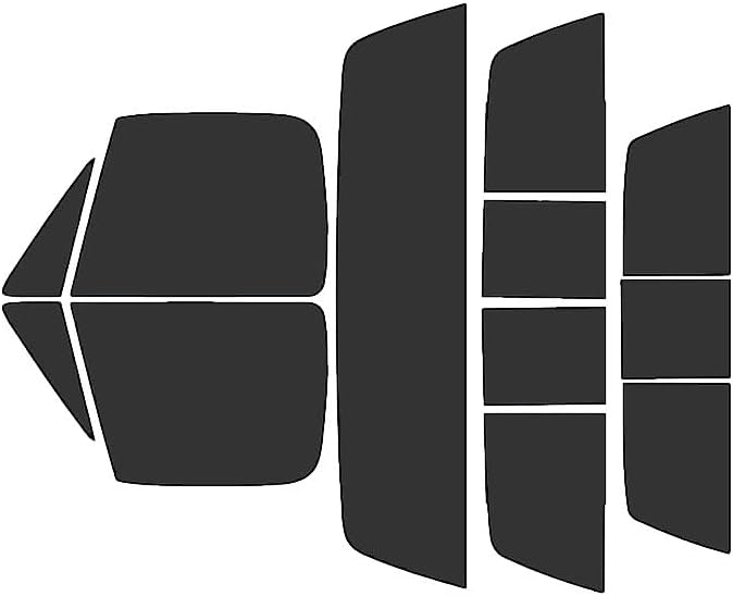 Rvinyl Window Tint Kit Compatible with Chevrolet Pick Up 1973-1989 - Black 20% - Single Ply No Bubble Film - Do it Yourself Vehicle Complete Precut Kit