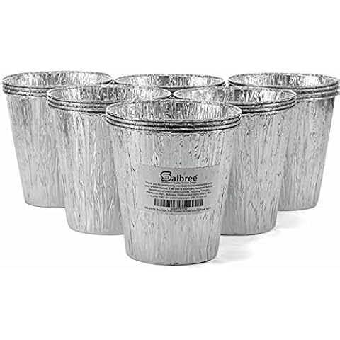 Smoker Bucket Drip Foil Liner Tray for Catching Grease, Compatible with Traeger, Oklahoma Joe, Pit Boss & Other Grill Bucket Accessories for Pro Pellet Oklahoma Joe's (24pk, 5.75x5.75 inches) Cover