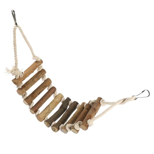 Levemolo Wooden Bird Cage Ladder Toy Parrot Ladder for Parakeets Climbing Toy Indoor