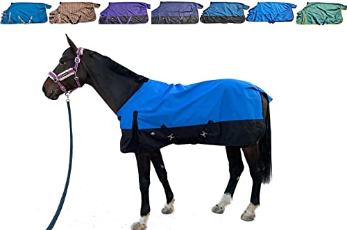 Image of 1200Denier Waterproof and Breathable Horse Sheet Tgw Rding Horse Blanket (80 inch, Royal Blue)