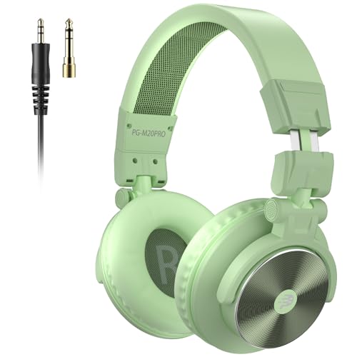 P PUPGSIS PG-M20PRO DJ Headphones, Over-Ear Studio Monitoring Headphones with 3.5mm Audio Jack...