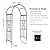 SCENDOR Garden Arbors, Curved Metal Endurable Iron Trellis Plants Stand Use for Outdoor Garden Arbor Climbing Plants Wedding Arches Ceremony