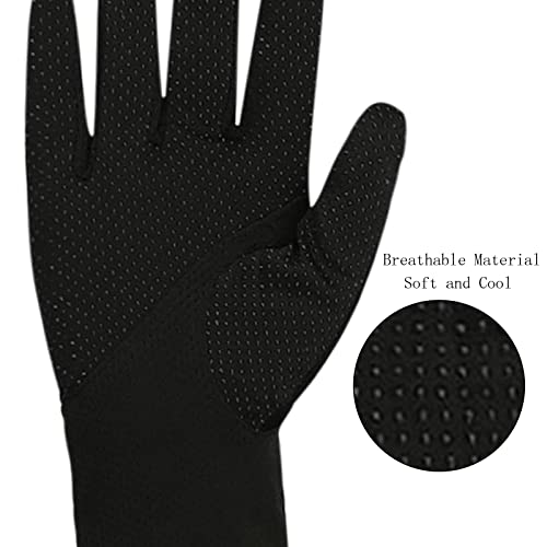 XGOPTS Luvas masculinas para dirigir, ciclismo, verão, dedo inteiro, proteção UV, proteção UV, luvas