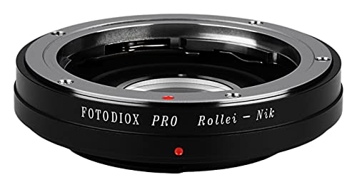 Image of Fotodiox Pro Lens Mount Adapter, for Rollei 35mm Lens to Nikon F-Mount DSLR Cameras