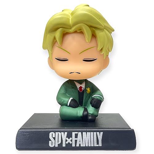 Image of AUGEN Super Hero Loid Forger Spy X Family Action Figure Limited Edition Bobblehead with Mobile Holder for Car Dashboard, Office Desk & Study Table (Pack of 1)