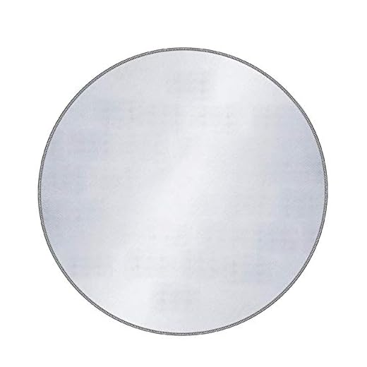 Redondo Sob Grill Mat | Tapetes portáteis de 32 polegadas para churrasqueira ao ar livre | Almofada de pátio externo para fogueira a lenha, churrasqueira a carvão e defumador de churrasco Nanyaciv