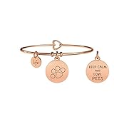  KIDULT - BRACCIALE IN ACCIAIO 316L CON CIONDOLO PET E PVD ROSE\' - COD 731020