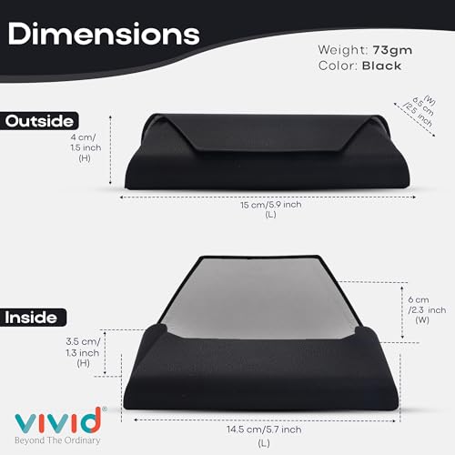 Image of VIVID Unisex Specs Magnetic Eyewear Dabbi Faux Leather Hard Case Cover