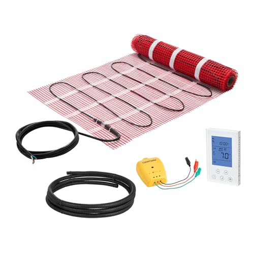 VEVOR 15 sqft Self-Adhesive Mesh Floor Heating Mat System, 120V