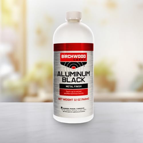 Image of Birchwood Casey Fast-Drying Fast-Acting Aluminum Black Metal Finish for Restoring Scratched and Marred Areas, Gun Cleaning, 3 Ounce Bulk Each