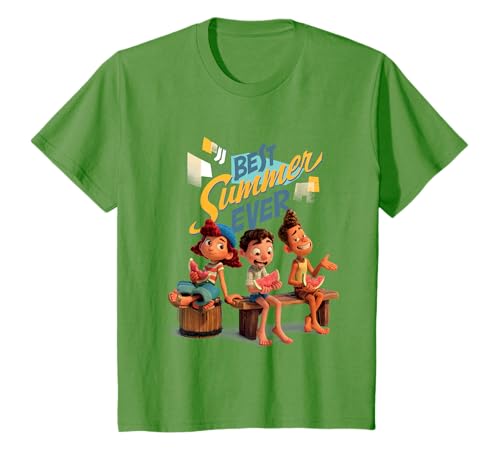 Niños Disney Pixar Luca Best Summer Ever Maglietta Camiseta
