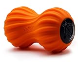 Zyllion Vibrating Peanut Massage Ball - Rechargeable Muscle Roller for Trigger Point Therapy, Deep...