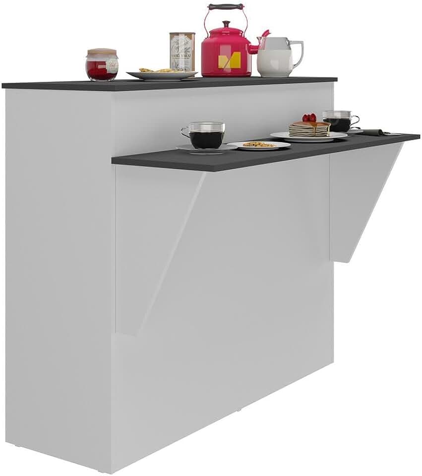 Multimóveis Bancada Balcão/Divisor de Ambientes Multifuncional Mariah Branca