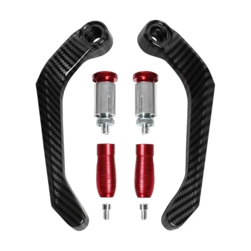 Protector de palancas de freno de moto en aluminio CNC color rojo para manillar
