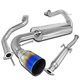 Spec-D Tuning MFCAT2-CRX88T-SD Honda Crx Hatchback 3Dr Jdm N1 Burn Tip Exhaust Catback System
