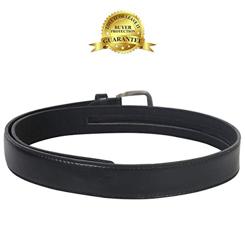 Leatherboss Genuine Leather Travel Money Belt Size 32, Black #TOP6