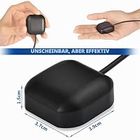 Bingfu GPS Antenne mit SMA Winkelstecker aktive Auto Antenne wasserdicht – Ansicht 4