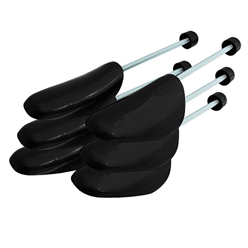 Materiale: parte anteriore e zona del tallone in plastica, molla elicoidale in alluminio lucido; modificabile e universale per tutte le misure di scarpe; colore: nero