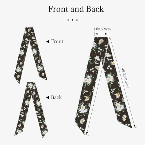 Women's silk Scarf hair ribbons for hair handbag scarf Bundle Scarf Neckerchief Head Scarf Wristband2