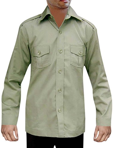 INMONARCH Camisetas de algodón Gris Oliva Arbusto 2 Bolsillos de Camisas HS114XX-LARGE XX-Large Gris Aceituna Cover