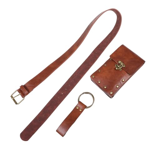 1set Medieval Renaissance Holder Belt Embossed Accessory for Cosplay and Stage Performance Belt Holder