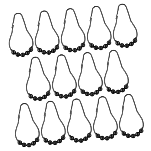 Unomor 20Pcs Stainless Steel Shower Curtain Hooks Smooth Sliding Rings for Heavy Lightweight Curtains Resistant Easy to Clean Holders for Bathroom Use