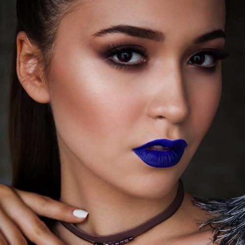 Image of MAKI YIKA Dark Blue Lipstick Liquid for Women Matte Long Lasting Lipsticks