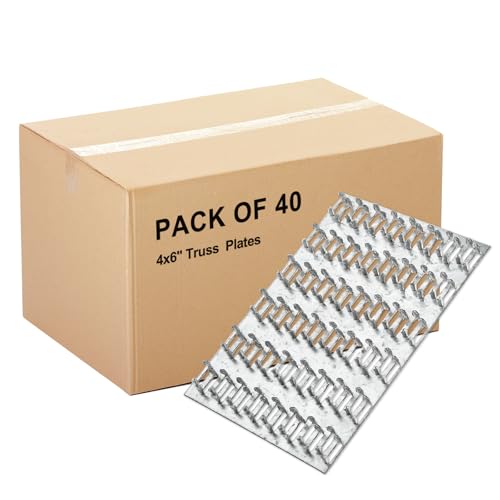 MOZCORN 40 Pack Truss Plates for Wood Construction