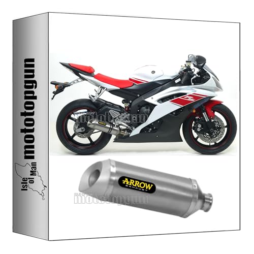 Made in Italy scarico completo omologato open bomb arrow thunder in alluminio con fondello in inox compatibile con yamaha yzf 600 r6 2008 2009 2010 2011 mototopgun 71699ao