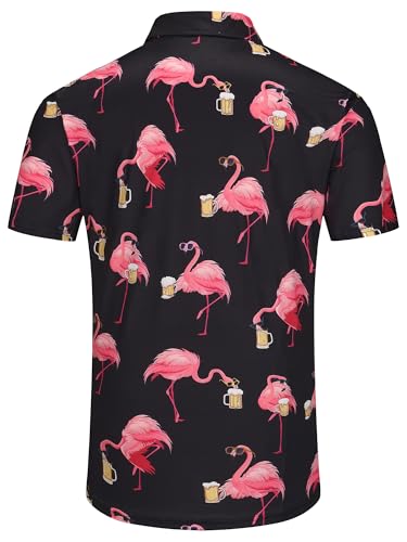 Mens Christmas Golf Polo Shirts Short Sleeve Funny Christmas Golf Shirts Santa Claus Shirts for Men3