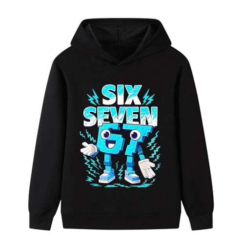 Banxidi 67 MEME Hoodies Boys Girls Black