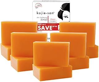 KOJIE SAN FACE & BODY SOAP - 5 Pack of Kojie San Skin Lightening Kojic Acid Soap ( 2 Bars per pack) 65g - SUPER SAVINGS