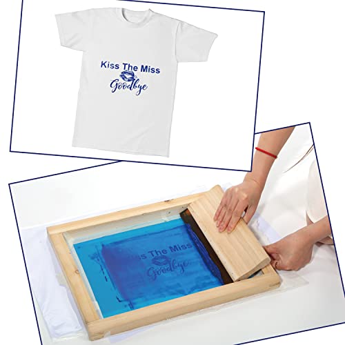 Caydo 36 Pieces Screen Printing Kit Includes 30W Led Uv Exposure Screen Printing Light, 4 Sizes Silk Screen Printing Frame, Instructions, 5 Sheets A4 Inkjet Film For Screen Printing #TOP6
