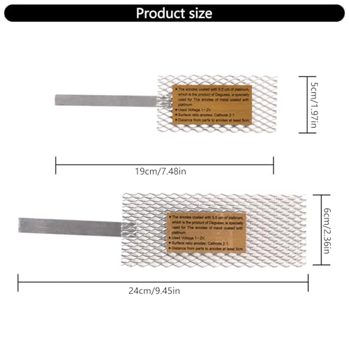 Herramienta de electroformado de joyería con diseño resistente de titanio 8