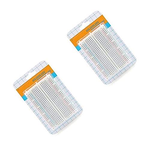AVS COMPONENTS Set Of 2 Pcs 400 Tie Points Mini Circuit Experiment Solderless Breadboard - For DIY Projects (B091NXN25T) Amazon Price History, Amazon Price Tracker
