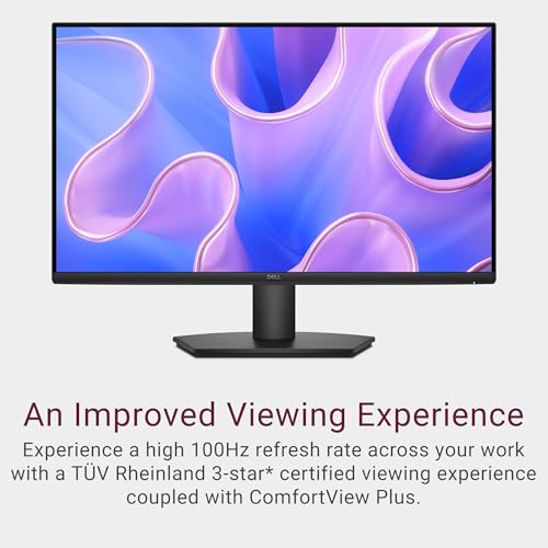 Dell 27 Monitor - SE2725HM - 27-inch Full HD (1920x1080) 16:9 100Hz Display, IPS Panel, 16.70 Million Colors, Anti-Glare, 1 HDMI / 1 VGA Port, TÜV Rheinland 3-Star*, Comfortview Plus - Black - Image 3