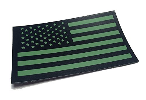 OD Green US IR Infrared reflective USA Flag Military Morale (hook/loop) Patch (Empire Tactical USA) Brand