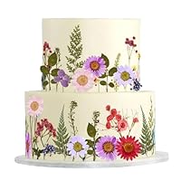 Wildblumen-Kuchenaufsatz, Wildblumen-Motiv, Dekoration Mit