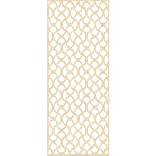 Image of Resort Decorative Pierced Fretwork Wood Wall Panels, 15 3 /8 inchW x 39 3 /8 inchH x 1 /4 inchT, Birch