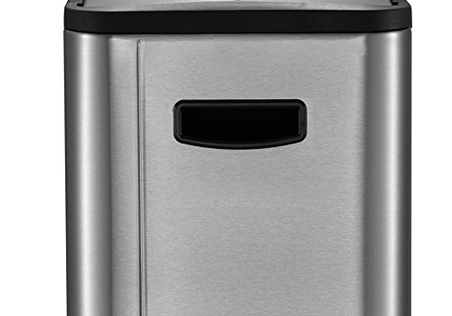 Eko Recycling Bin, Stainless Steel Matt, 53,3 X 27,6 X 66,1 Cm #TOP2
